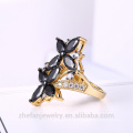 wholesale alibaba women fashion jewelry two tone cubic zirconia stone ring